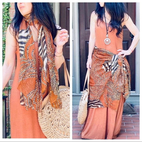 Boutique Accessories - Beautiful animal print oversized shawl/scarf